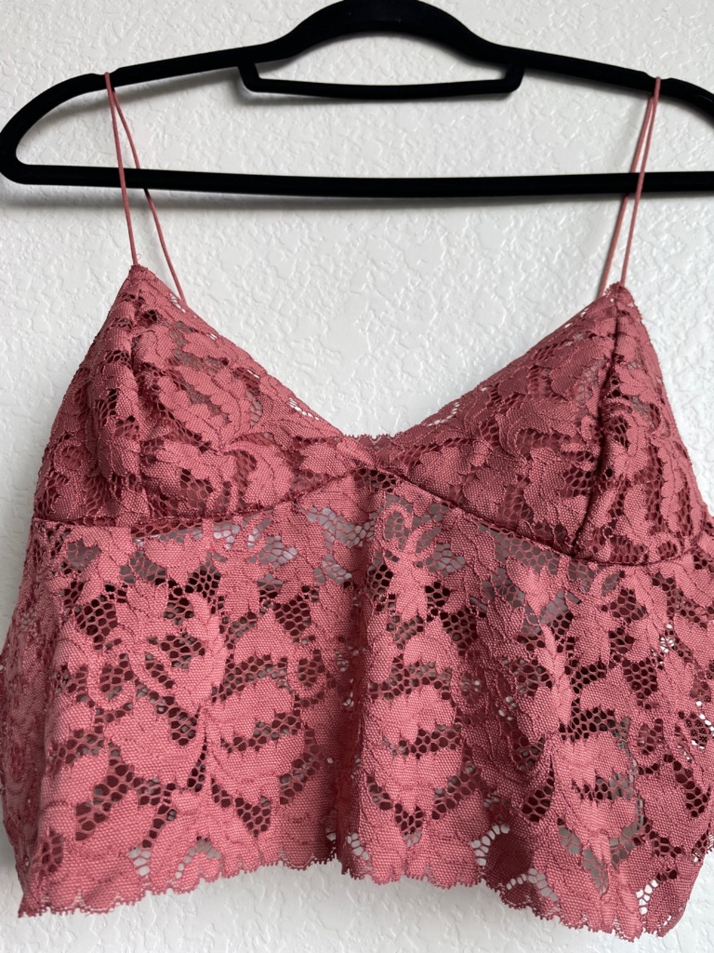 Free People Floral Lace Bralette - Rose Women’s Medium - Picture 11 of 13